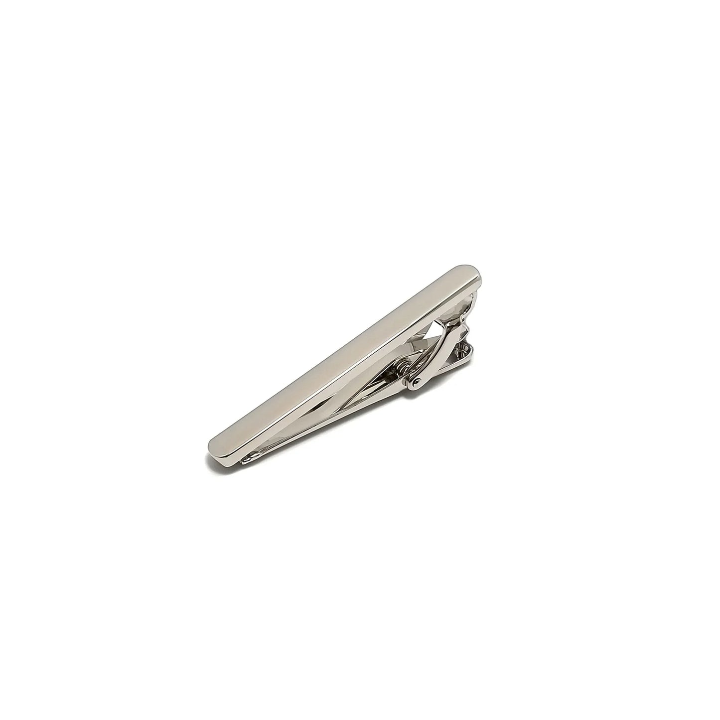 Silver & Wine Roundel Cufflinks & Tie-Bar Set