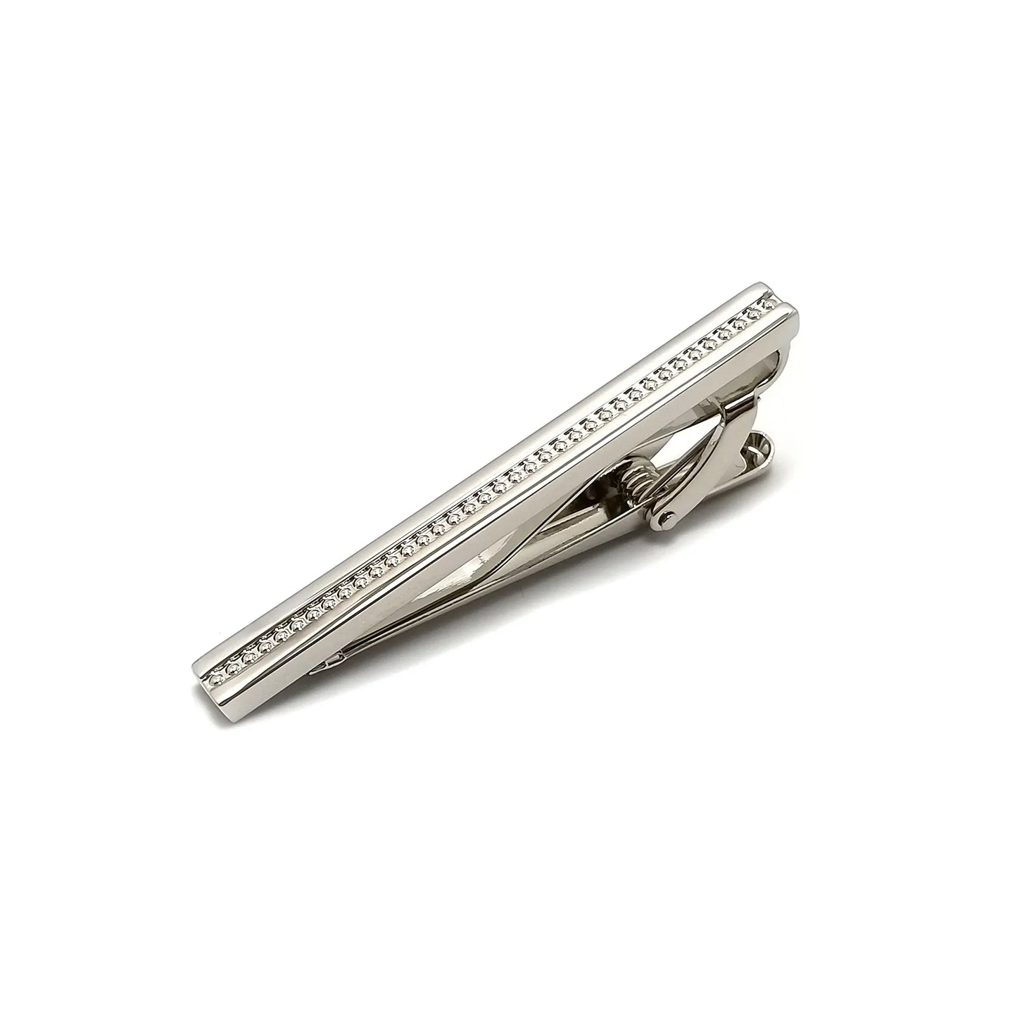 Lattice Stripe Cufflinks & Tie-Bar Set