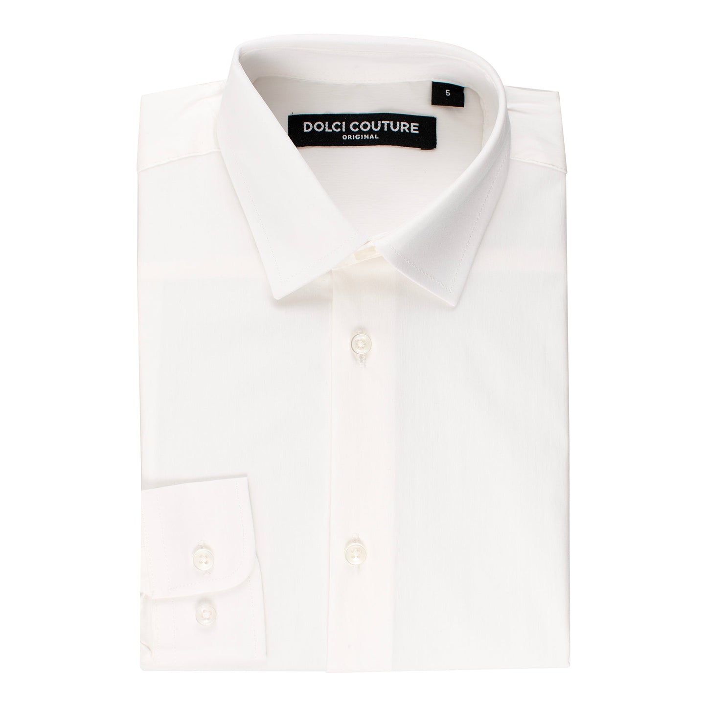 Off-White Stretch Kids Dress Shirt