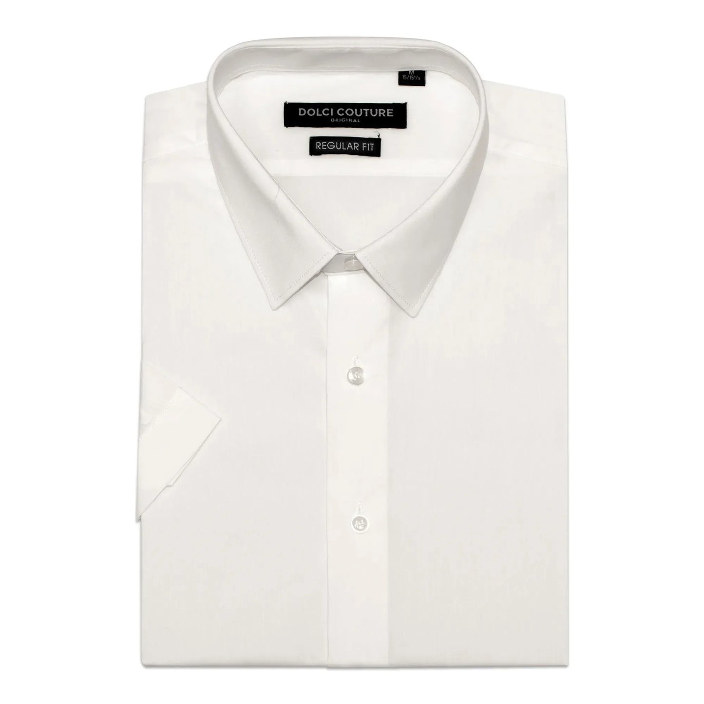 Off-White Stretch Regular-Fit Shortsleeve Dress Shirt