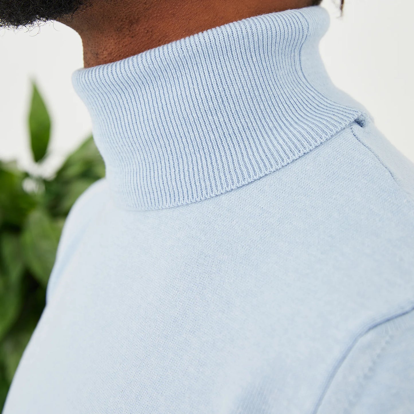 Light Blue Long Sleeve Turtleneck