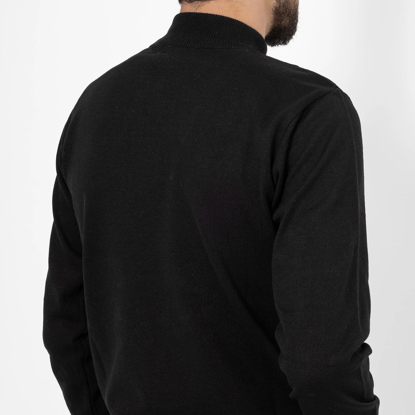 Black Long Sleeve Mock Turtleneck