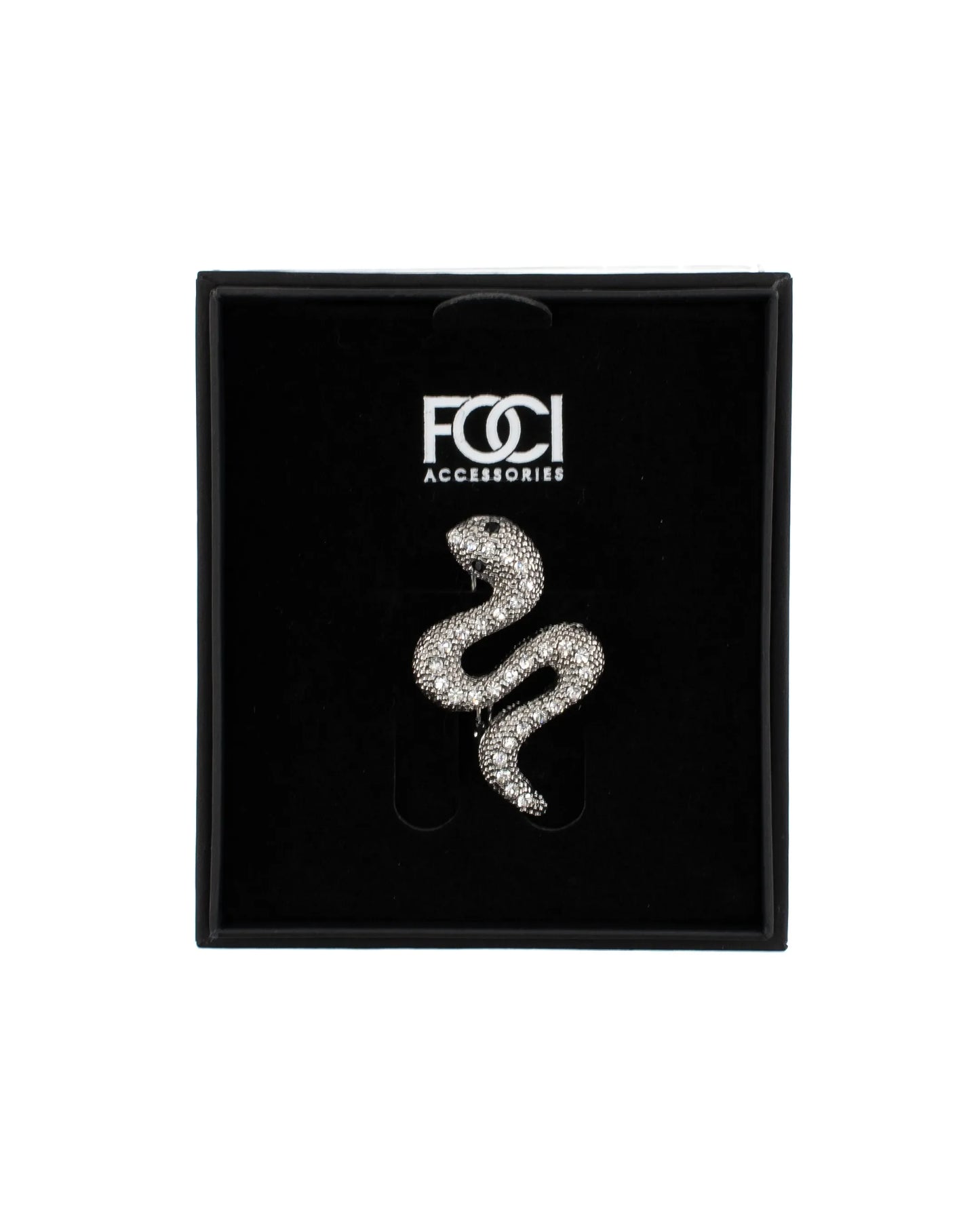 Crystal Diamondback Lapel Pin