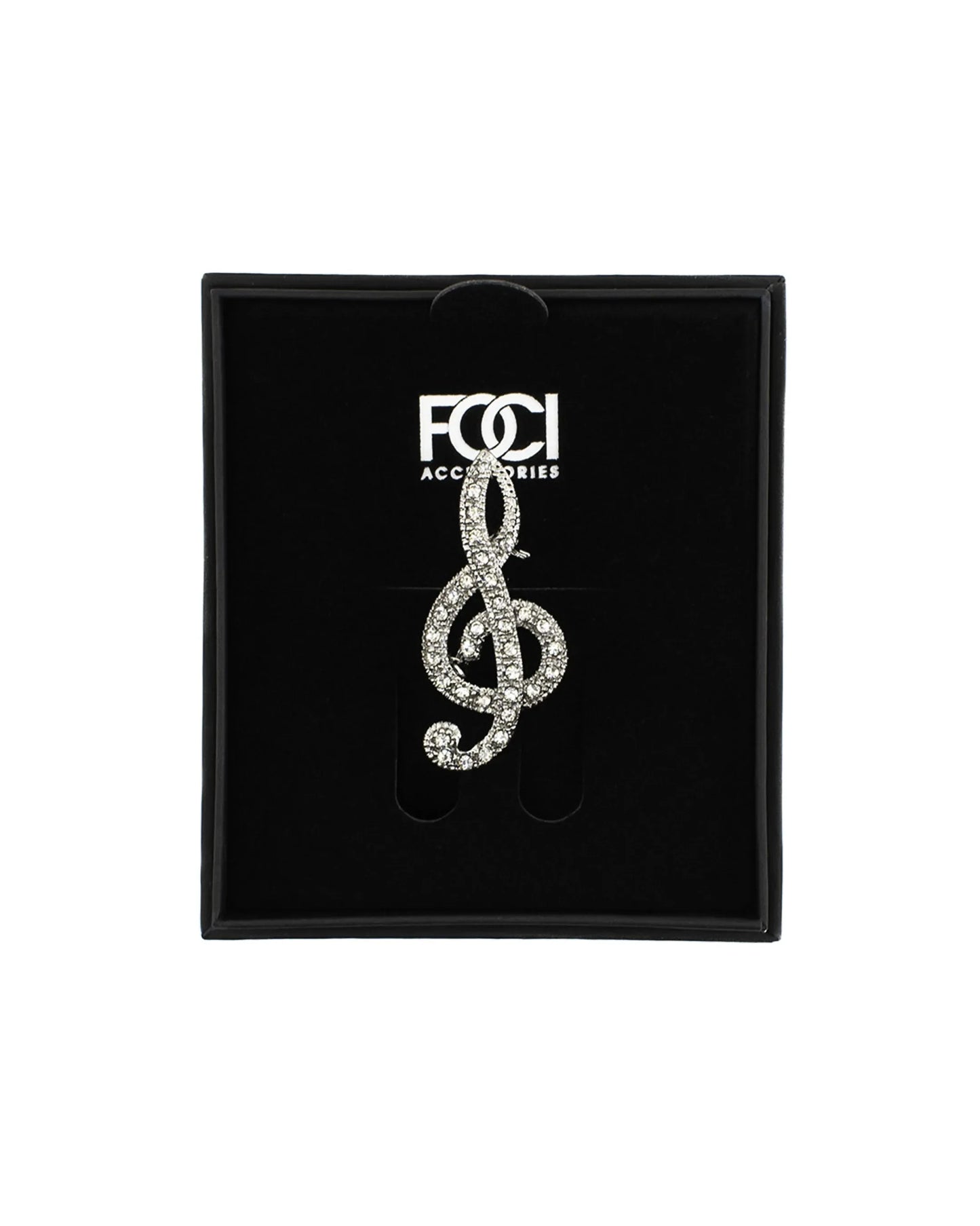 Stylized Treble Clef Lapel Pin