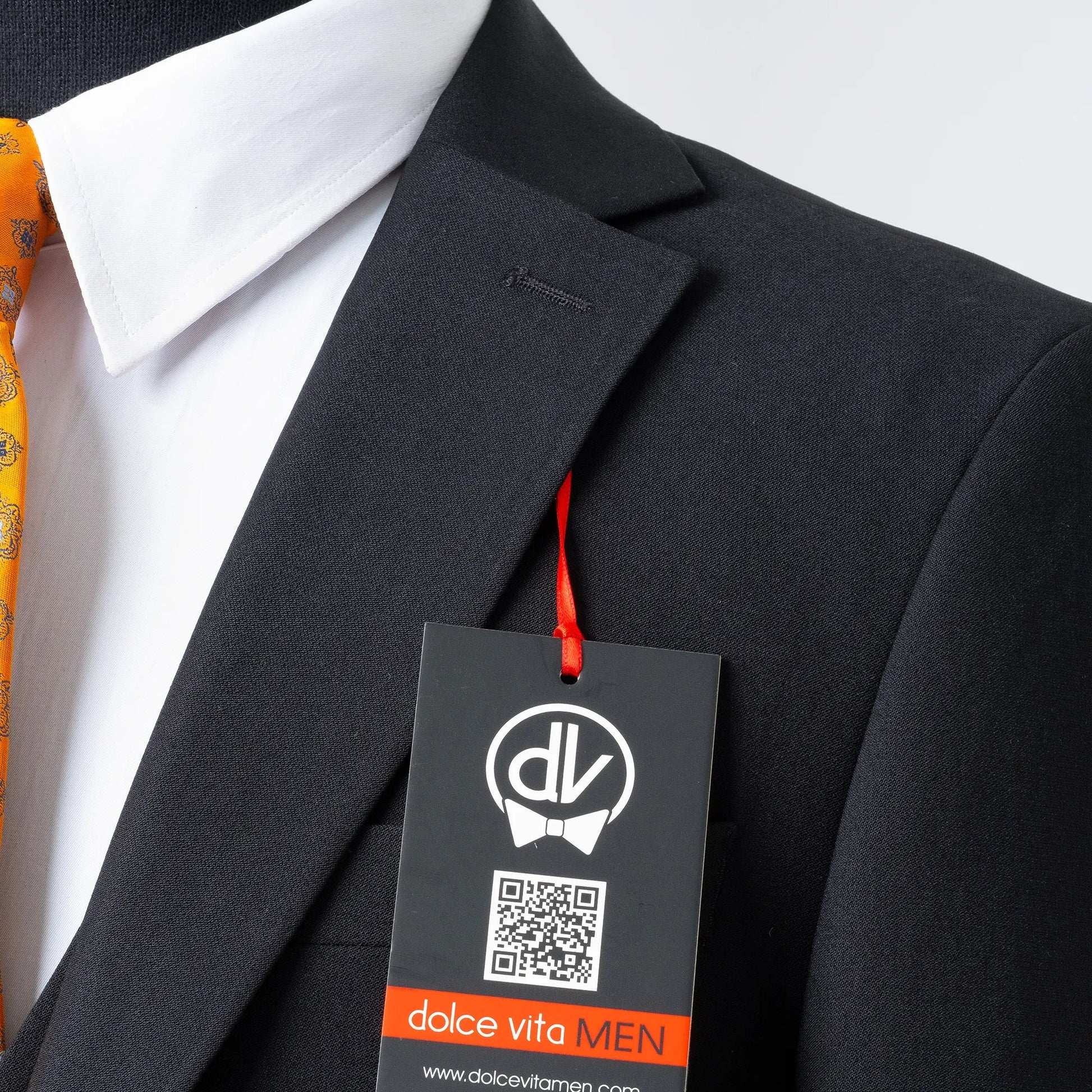 Ezekial | Black Solid 3-Piece Tailored-Fit Suit