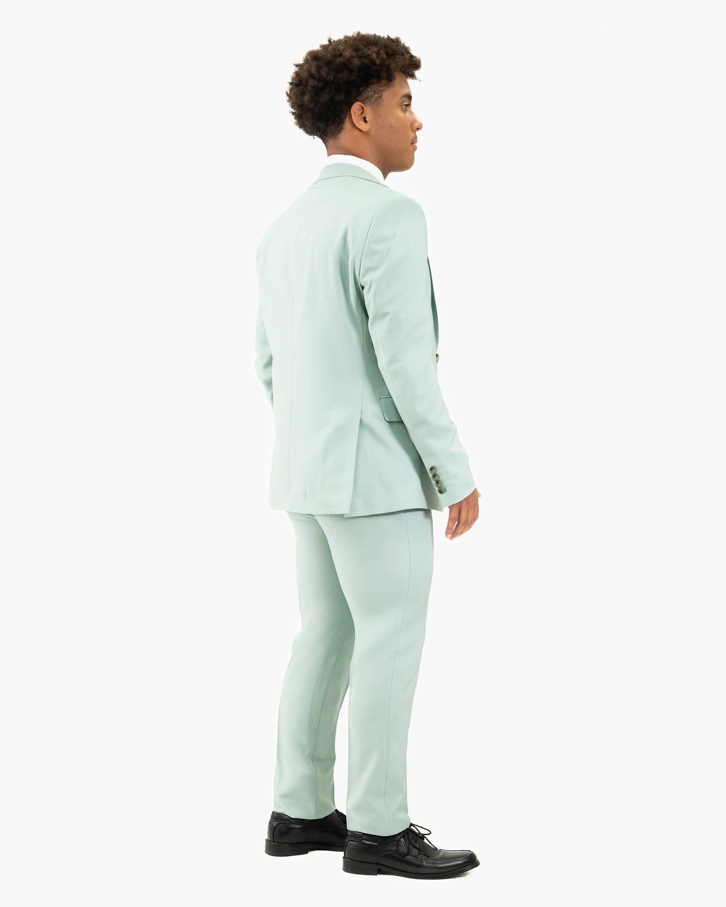 Ezekial | Mint Solid 3-Piece Tailored-Fit Suit