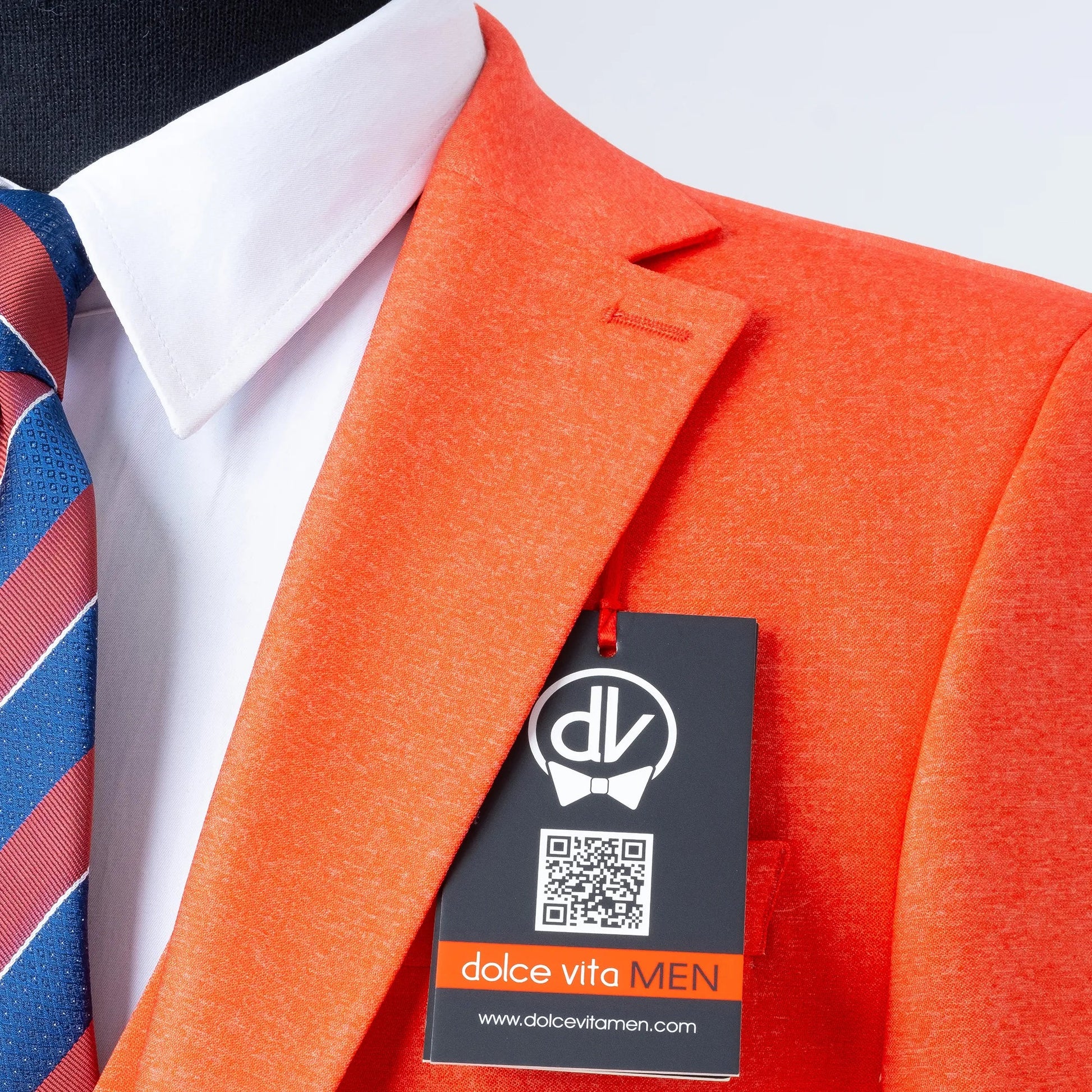 Ezekial | Pomegranate Solid 3-Piece Tailored-Fit Suit