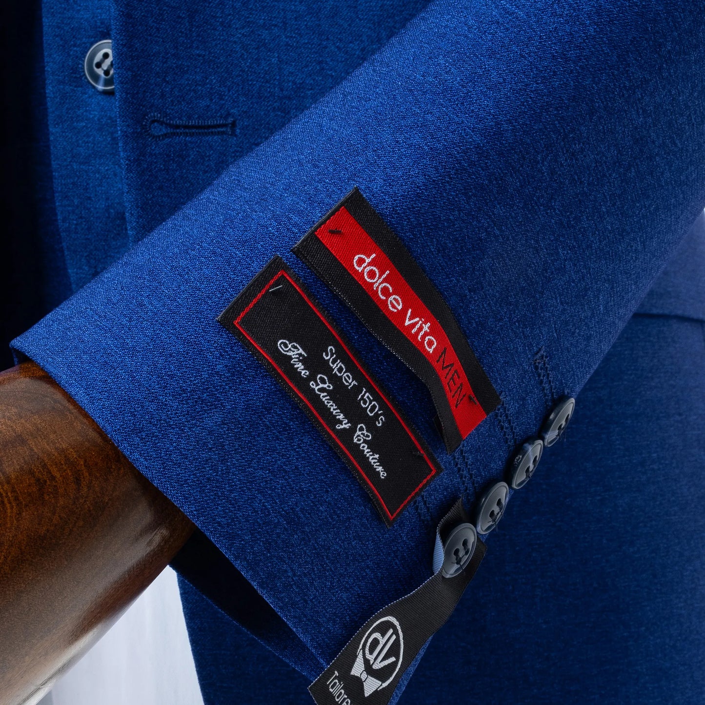 Ezekial | Royal Blue Solid 3-Piece Tailored-Fit Suit