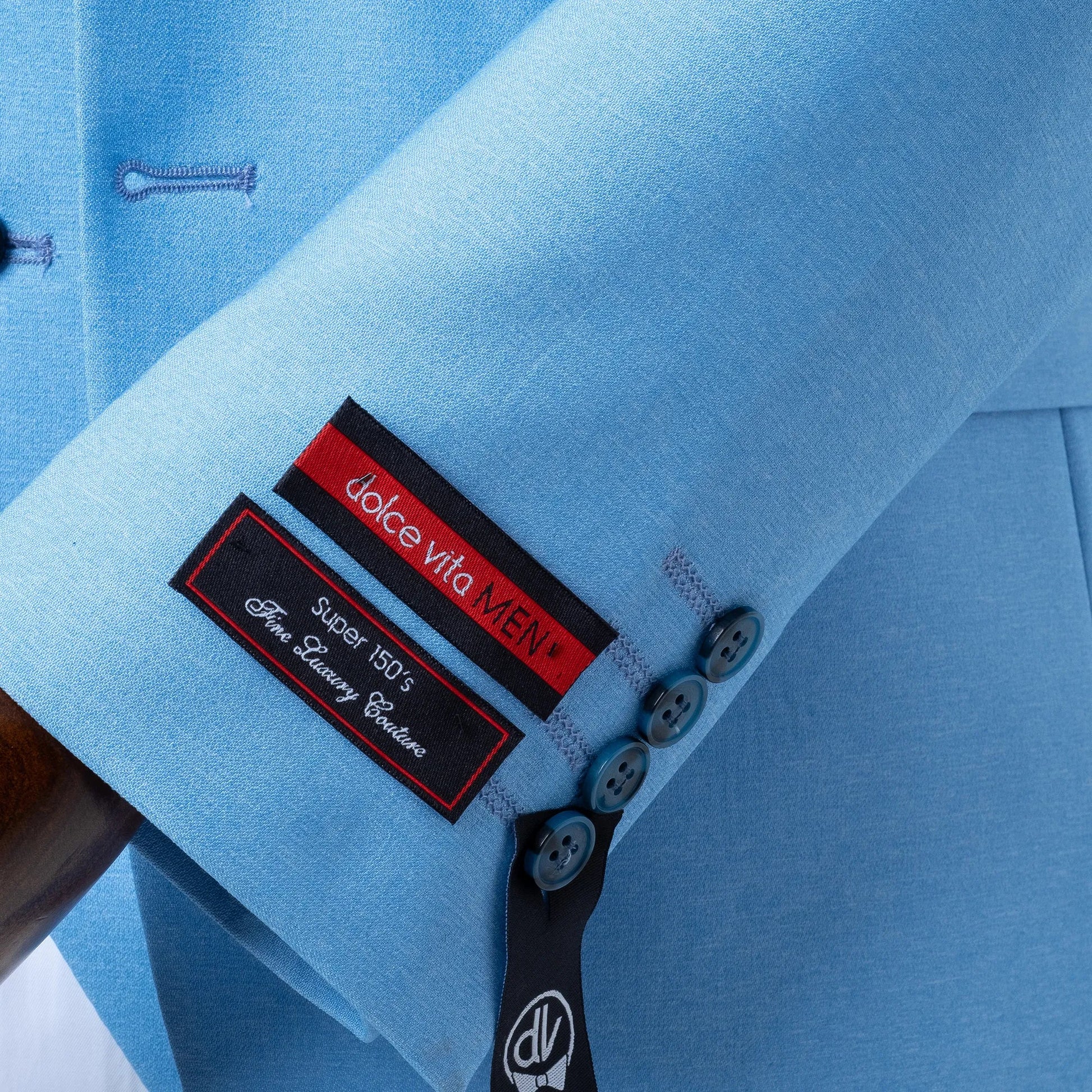 Ezekial | Blue Solid 3-Piece Tailored-Fit Suit