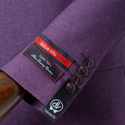Dutch | Eggplant Double-Breasted 2-Piece Tailored-Fit Suit
