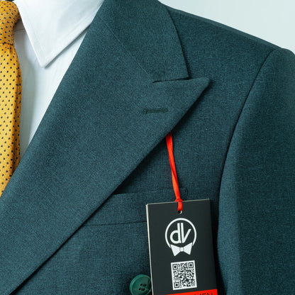 Dutch | Forest Green Double-Breasted 2-Piece Tailored-Fit Suit