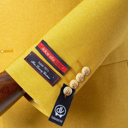 Dutch | Gold Double-Breasted 2-Piece Tailored-Fit Suit