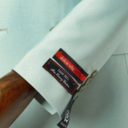 Dutch | Mint Double-Breasted 2-Piece Tailored-Fit Suit