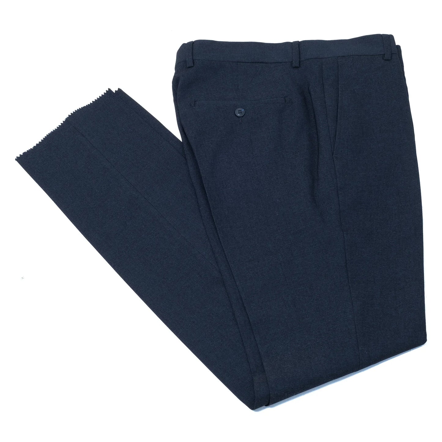 Dutch | Navy Blue Double-Breasted 2-Piece Tailored-Fit Suit