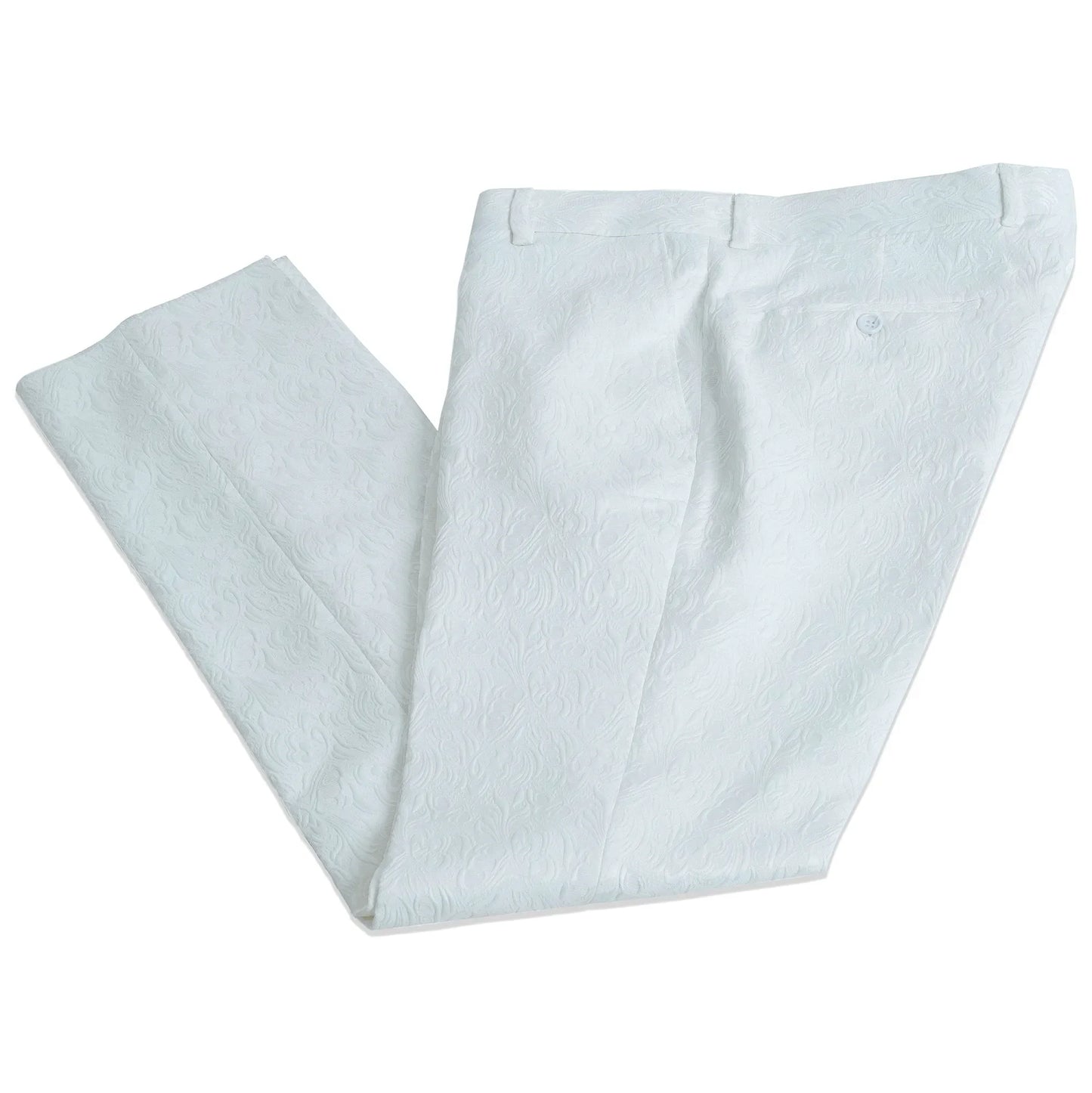 Gianni | White with Black Velvet Lapel 3-Piece Tailored-Fit Tuxedo