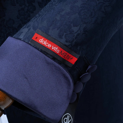 Julius | Navy Floral 3-Piece Tailored-Fit Tuxedo