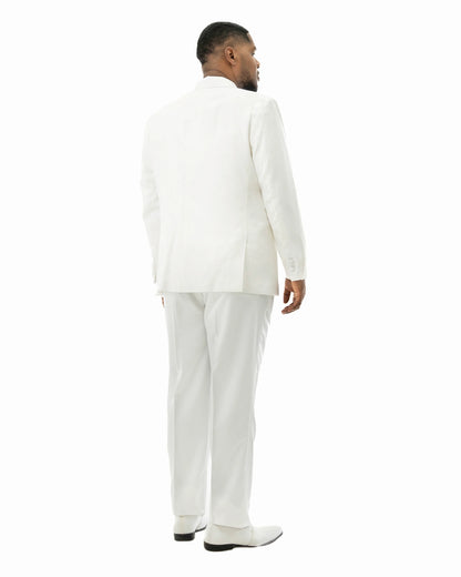 Julius | White Floral 3-Piece Tailored-Fit Tuxedo