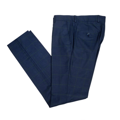 Roland | Dark Navy Windowpane 3-Piece Tailored-Fit Suit