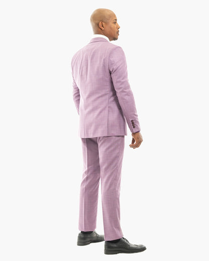 Vincenzo | Lilac 3-Piece Tailored-Fit Suit