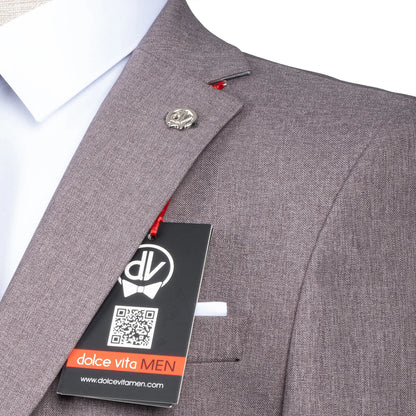 Maximo | Gray Twill 3-Piece Tailored-Fit suit