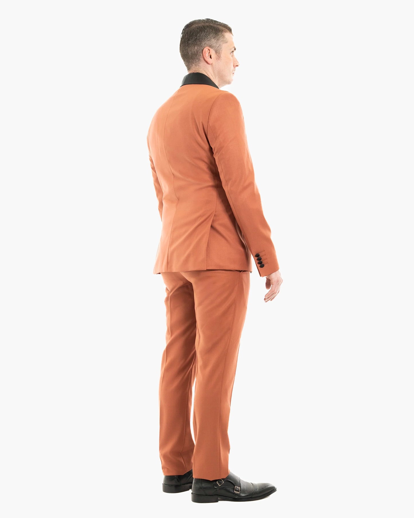 Darius | Chestnut 2-Piece Double-Breasted Tailored-Fit Tuxedo