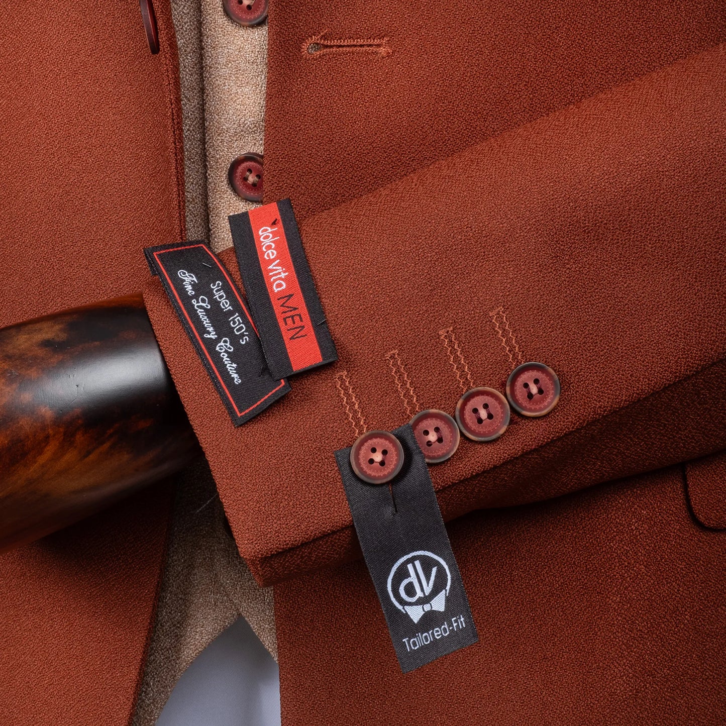 Isaac | Chocolate Brown 3-Piece Tailored-Fit Suit