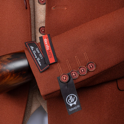 Isaac | Chocolate Brown 3-Piece Tailored-Fit Suit