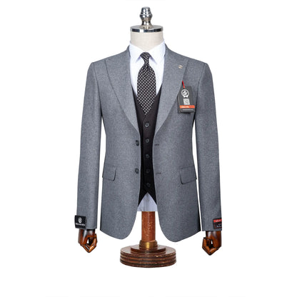 Isaac | Dark Gray 3-Piece Tailored-Fit Suit