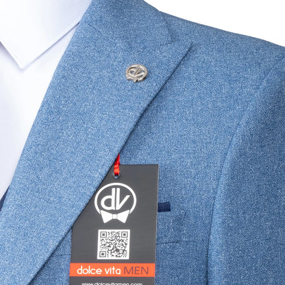 Isaac | Indigo Blue 3-Piece Tailored-Fit Suit