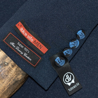 Isaac | Midnight Blue 3-Piece Tailored-Fit Suit