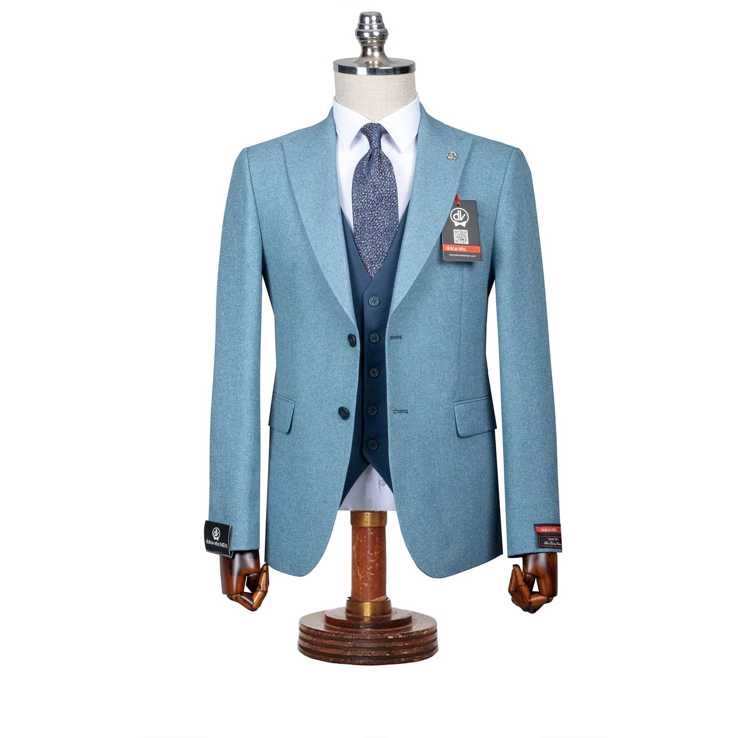 Isaac | Peacock 3-Piece Tailored-Fit Suit