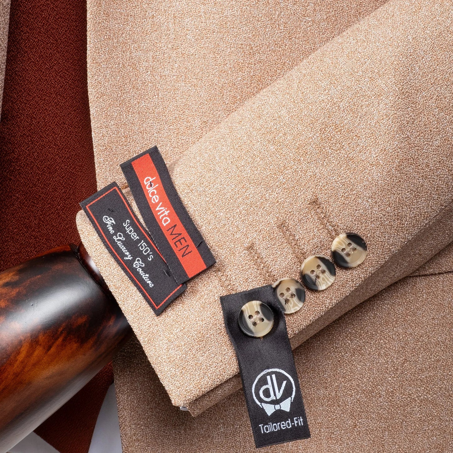 Isaac | Beige 3-Piece Tailored-Fit Suit