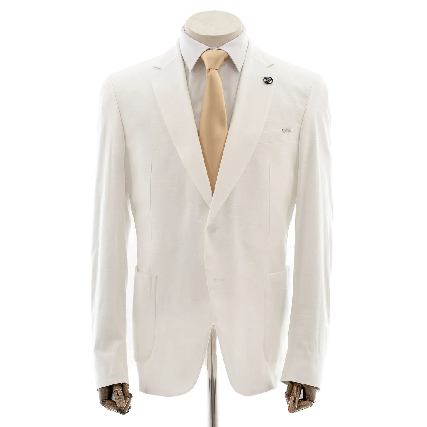 Off White Tailored-Fit Linen Suit