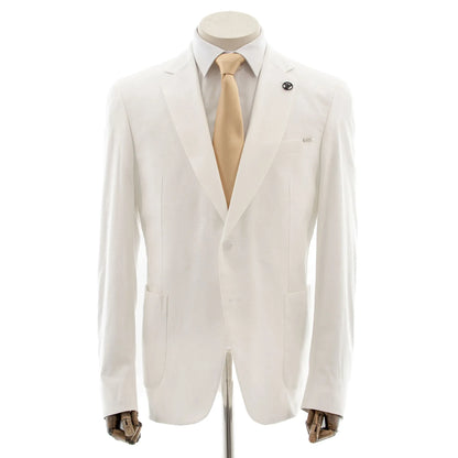 Off White Tailored-Fit Linen Suit