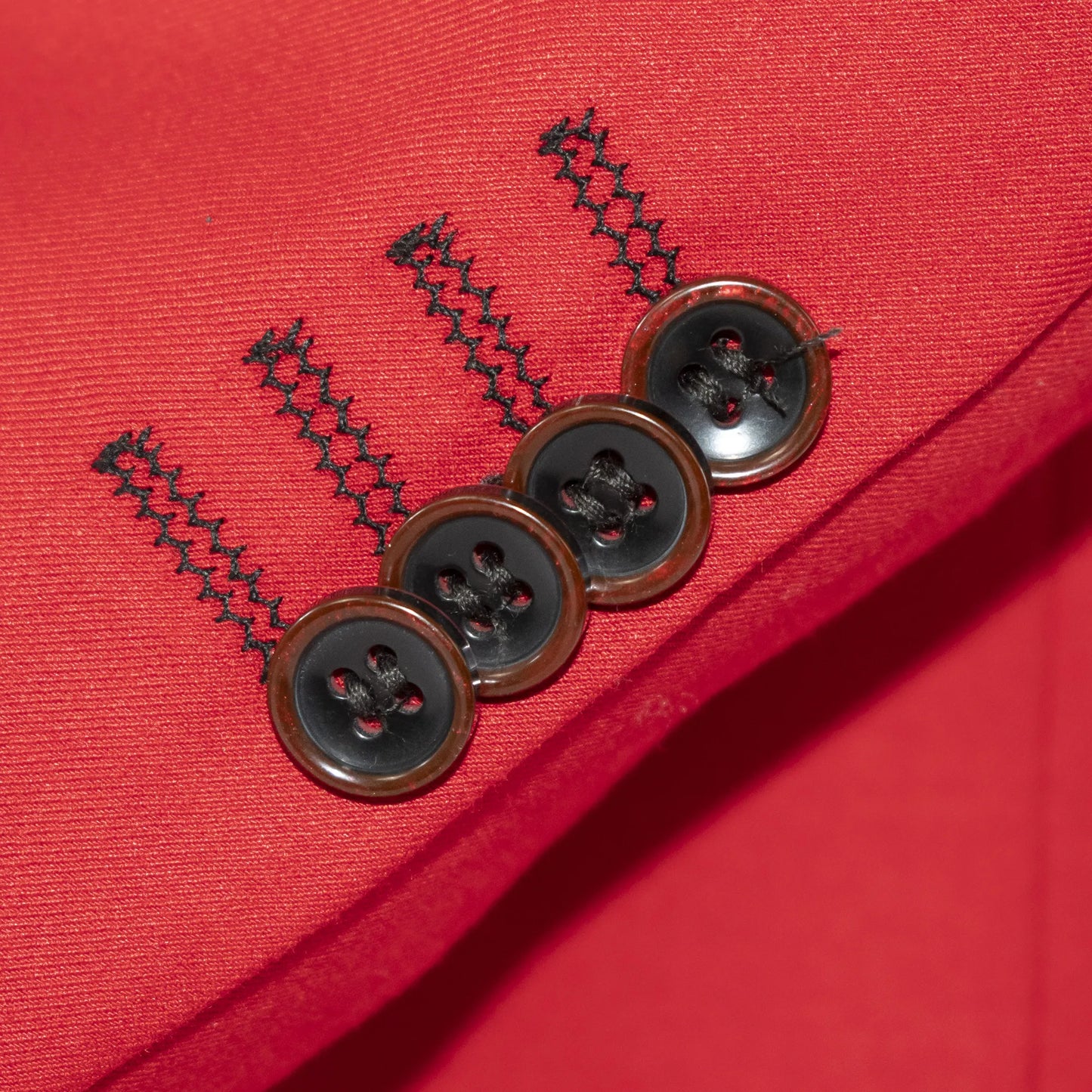Red 2-Piece Double-Breasted Tailored-Fit Suit