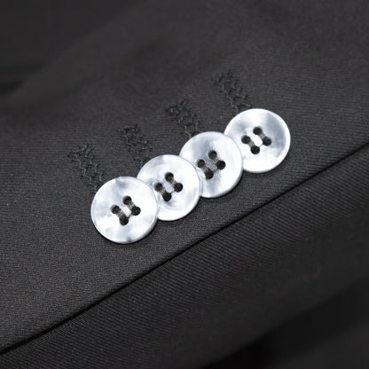 Black 2-Piece Double-Breasted Tailored-Fit Suit statement