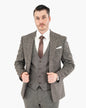 Knit Wool 3-Piece Tailored-Fit Suit
