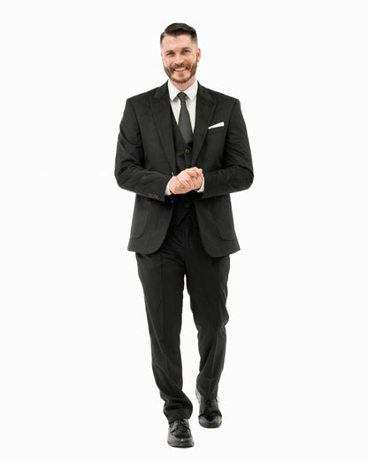Corduroy 3-Piece Tailored-Fit Suit