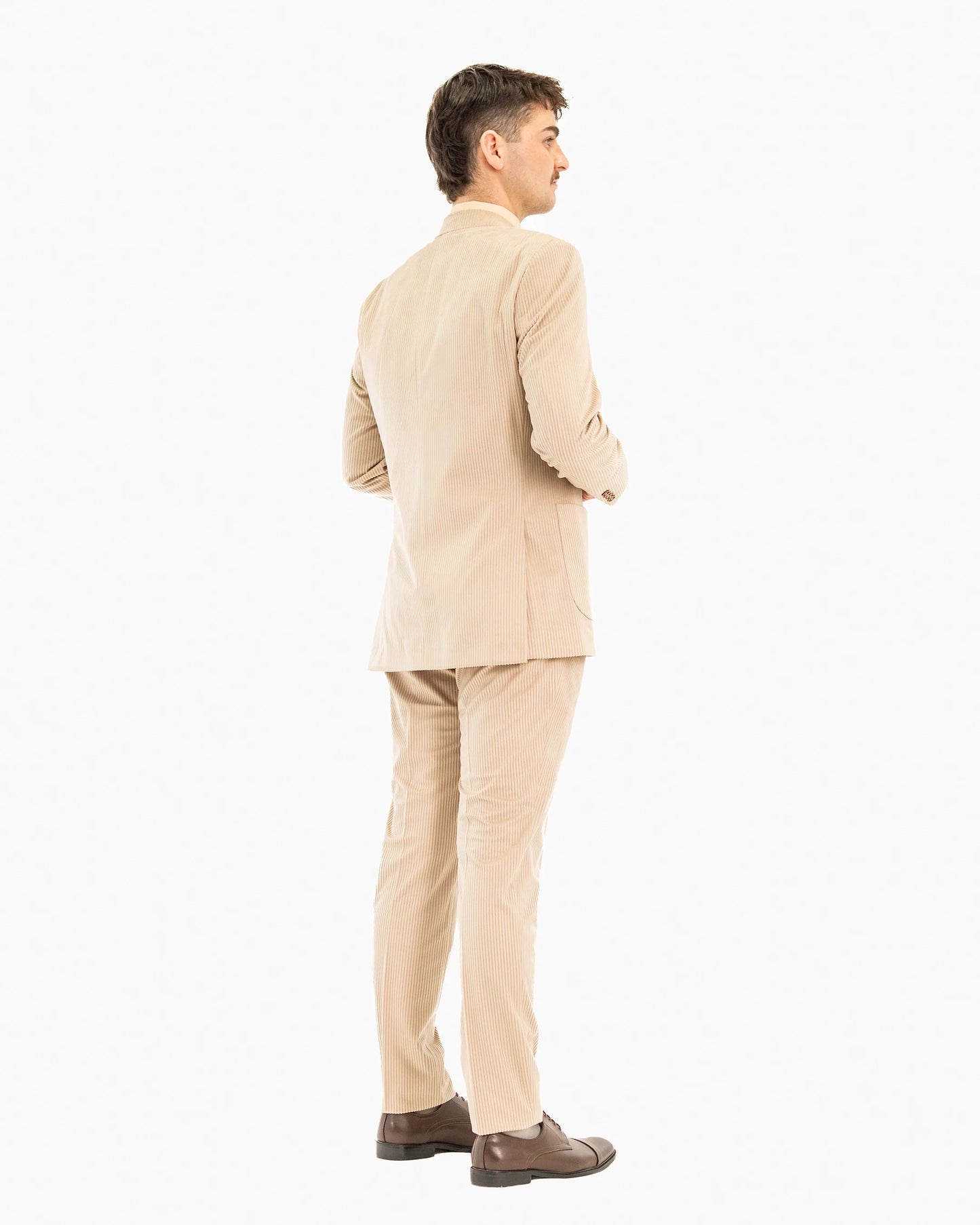 Corduroy 3-Piece Tailored-Fit Suit