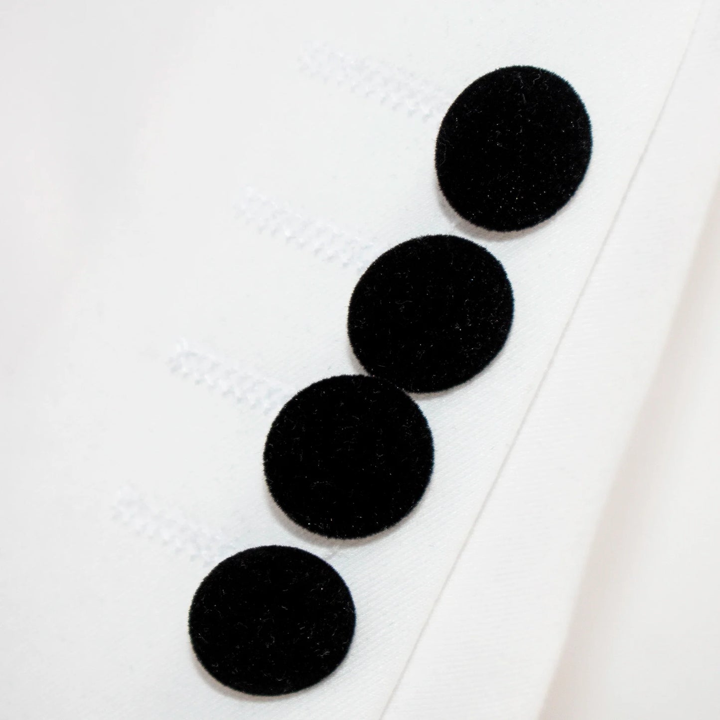White 3-Piece Slim-Fit Tuxedo With No Lapels