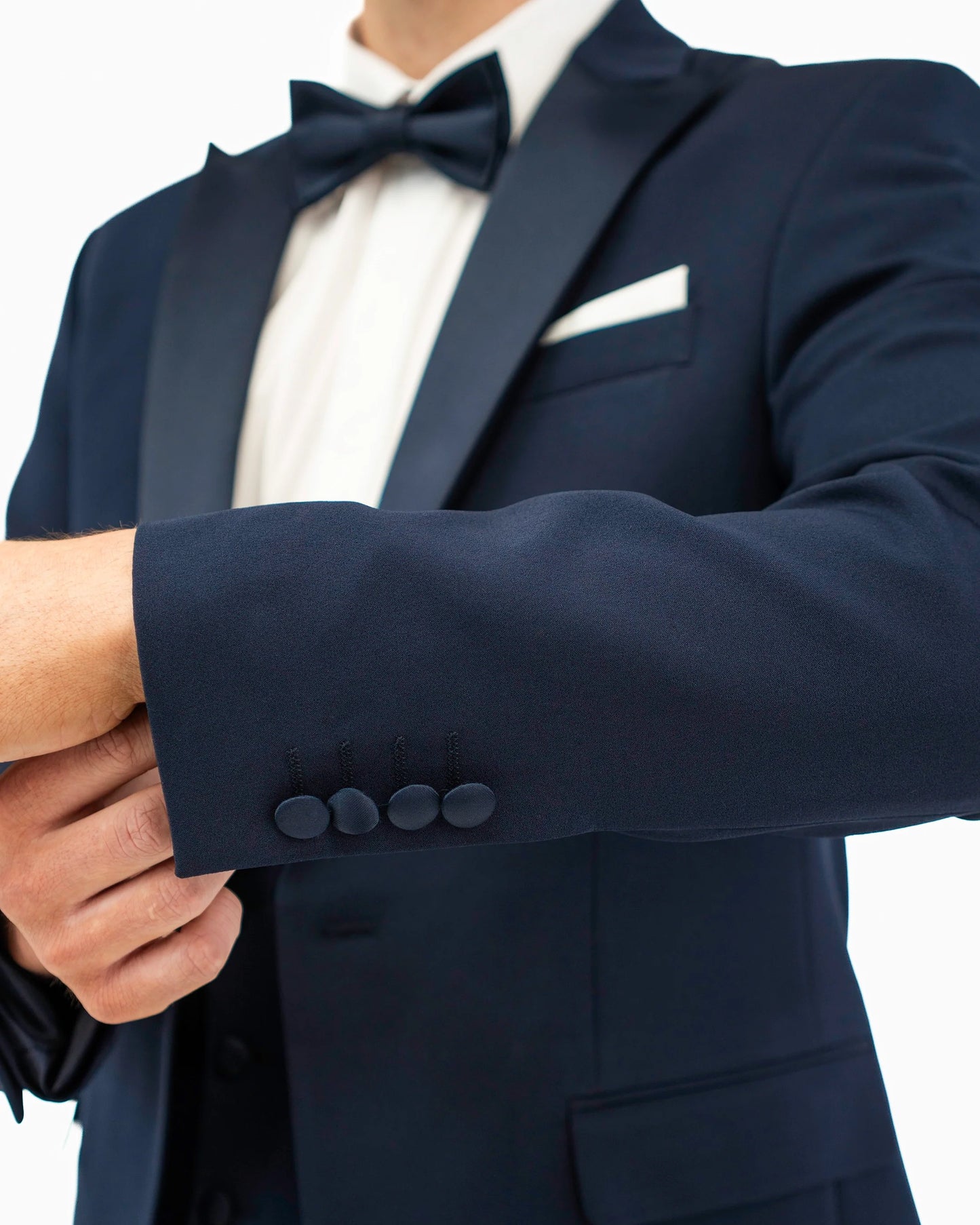 3-Piece Tailored-Fit Tuxedo with Peak Lapel