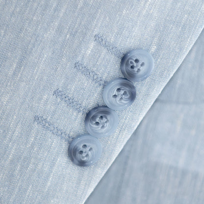Light Blue Tailored-Fit Linen Suit