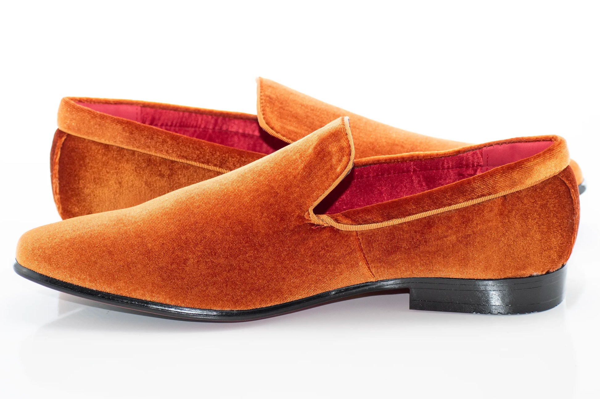 Rust Venetian Velvet Loafer