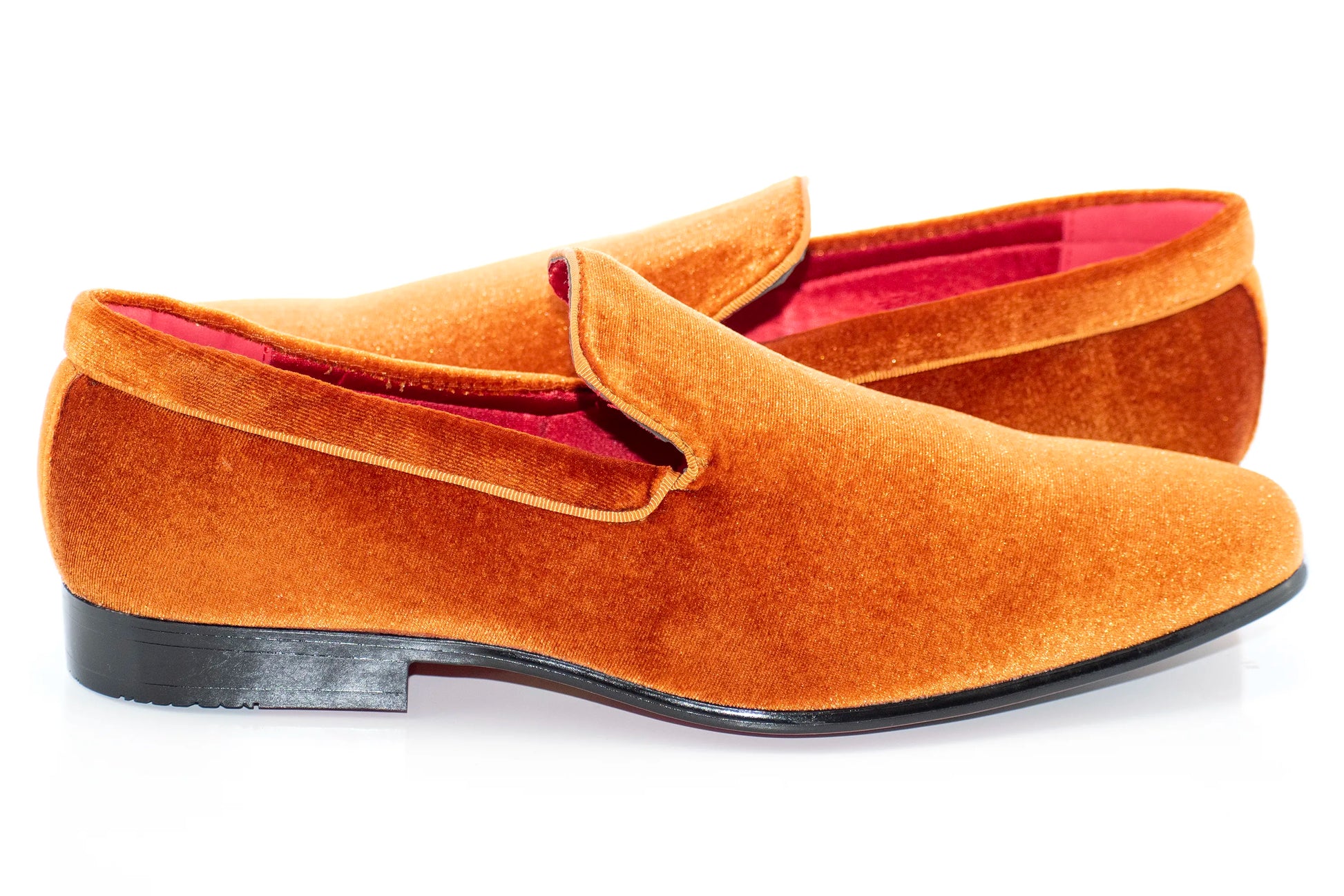 Rust Venetian Velvet Loafer