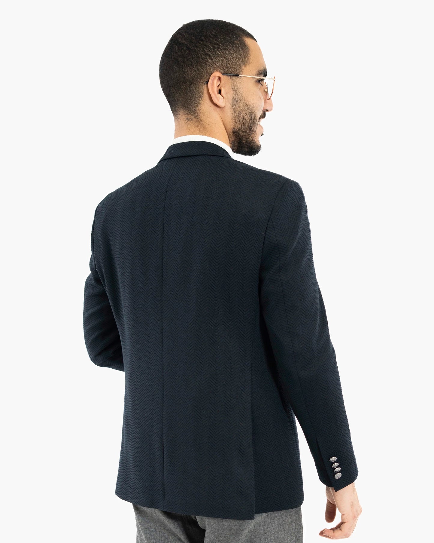 Herringbone Tailored-Fit Sport Coat