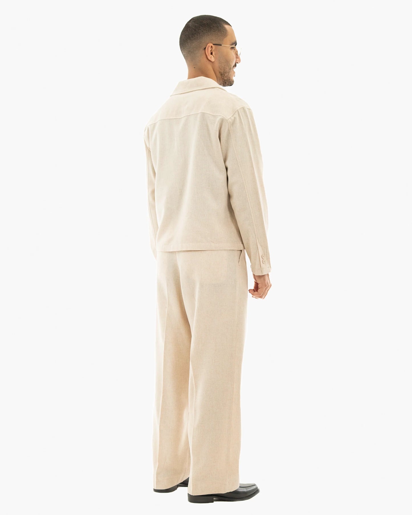 Cotton Blend Zip Lounge Suit