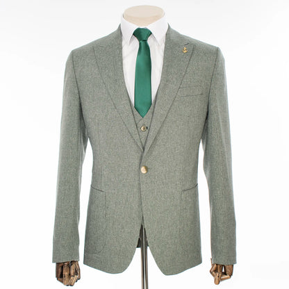 Xanadu Gray 3-Piece Tailored-Fit Suit
