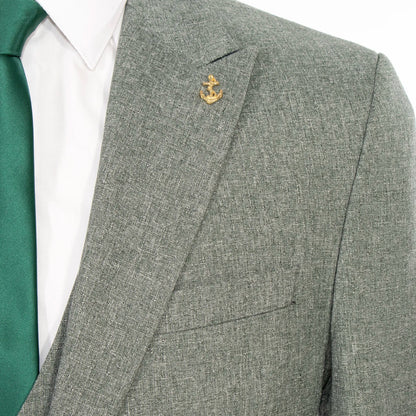 Xanadu Gray 3-Piece Tailored-Fit Suit