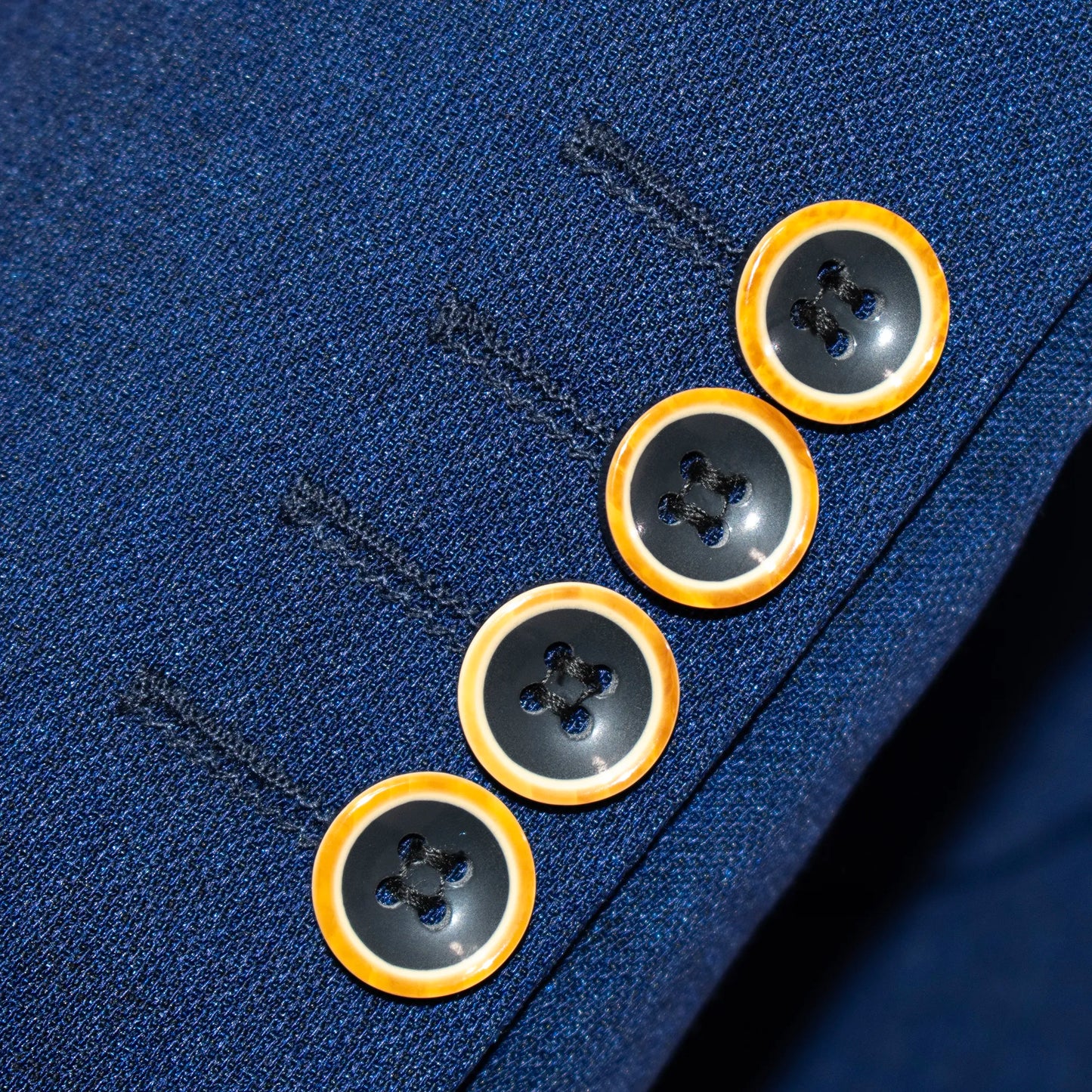 Midnight Blue 3-Piece Tailored-Fit Suit