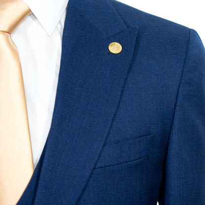 Midnight Blue 3-Piece Tailored-Fit Suit